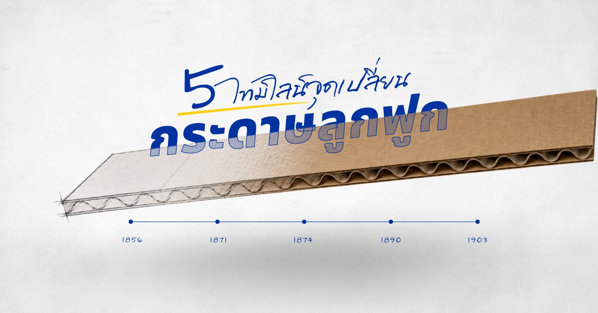 ประวัติกระดาษลูกฟูก 5 จุดเปลี่ยนที่ยังกำหนดสเปกกล่องทุกวันนี้