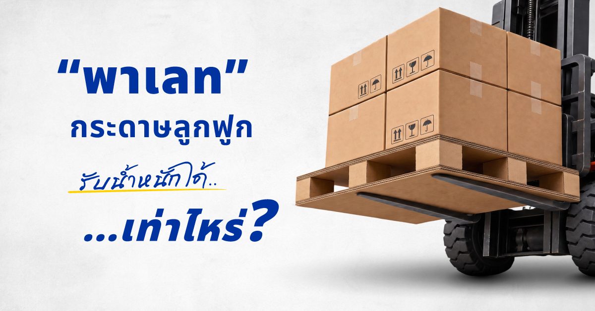 พาเลทกระดาษลูกฟูก รับน้ำหนักได้เท่าไหร่ และใช้แทนพาเลทไม้ได้จริงไหม